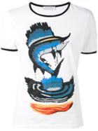 J.w.anderson - Fish Print T-shirt - Women - Cotton - Xs, White, Cotton