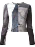 Yigal Azrouel Urban Textured Print Top