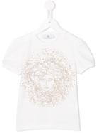 Young Versace Medusa T-shirt, Girl's, Size: 8 Yrs, White