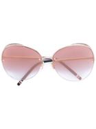 Boucheron Oversized Round-frame Sunglasses - Metallic