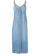 Ermanno Scervino Denim Slip Dress - Blue