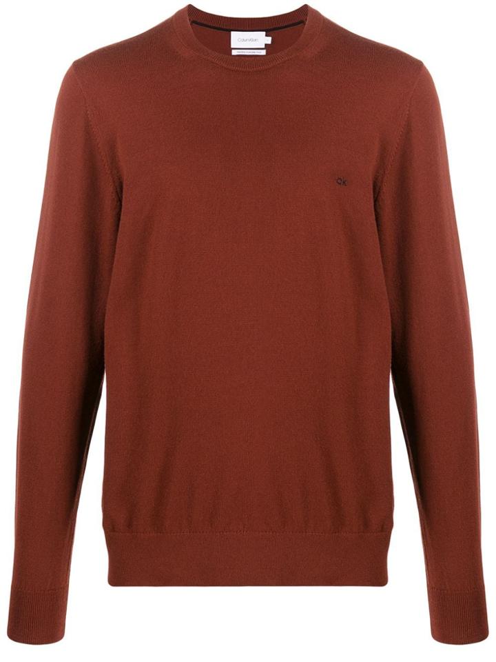 Calvin Klein Knitted Jumper - Brown