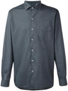 Massimo Alba Plain Shirt, Men's, Size: Large, Grey, Cotton