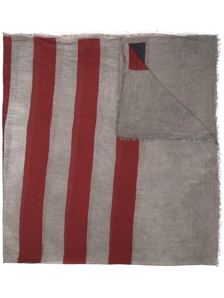 John Varvatos Star Striped Scarf - Grey