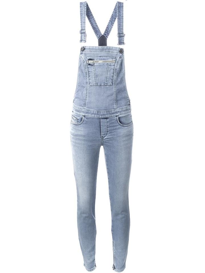 Diesel Skinny Jeans Overall Jumpsuit, Women's, Size: Xxs, Blue, Cotton/polyester/spandex/elastane