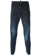 Dsquared2 'sexy Twist' Jeans, Men's, Size: 52, Blue, Cotton/spandex/elastane/calf Leather