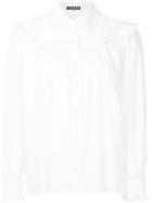 Alexa Chung Frill Trim Shirt - White