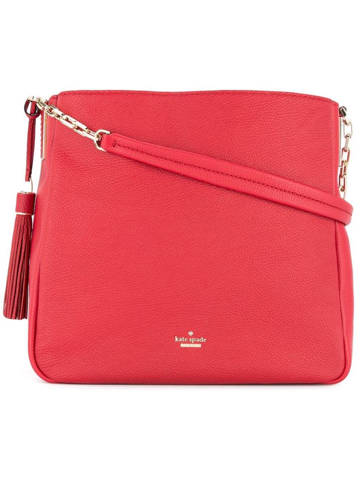 Kate Spade Tassel Detail Shoulder Bag - Red