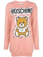 Moschino Toy Bear Sweatshirt Dress - Pink