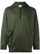 Adidas Originals Drawstring Hoodie, Men's, Size: Medium, Green, Cotton/nylon