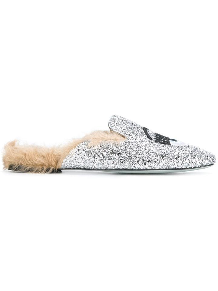 Chiara Ferragni Flirting Mules - Grey