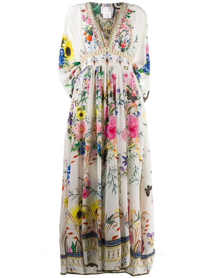 Camilla Long Kaftan Dress - Neutrals