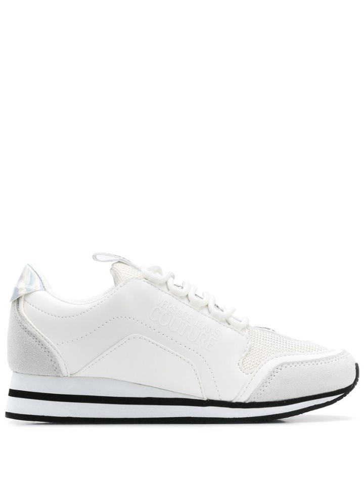 Versace Jeans Couture Panelled Sneakers - White