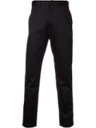 H Beauty & Youth. Slim Tailored Trousers, Men's, Size: Medium, Black, Cupro/wool/silk