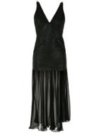 Andrea Bogosian Leather Midi Dress - Black