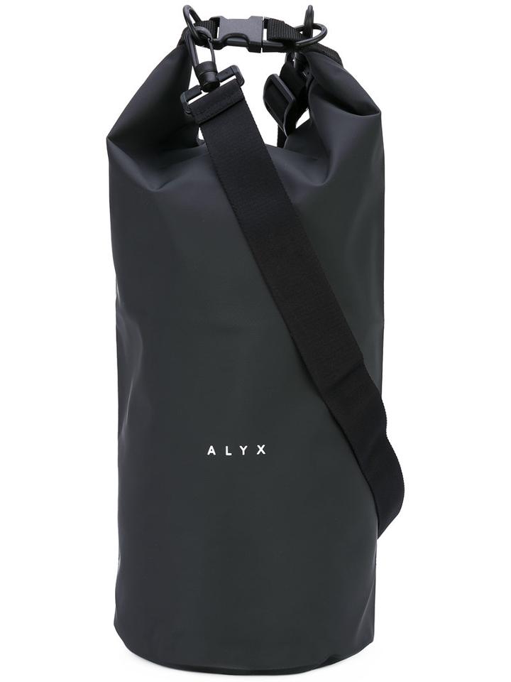 Alix - Oversized Logo Bucket Bag - Unisex - Pvc - One Size, Black, Pvc