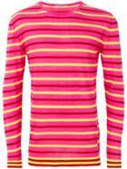 Ermanno Scervino Striped Pattern Sweater - Pink & Purple