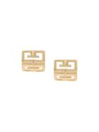 Givenchy Pre-owned 1980s 18kt Gold Plated Brass Logo Earrings