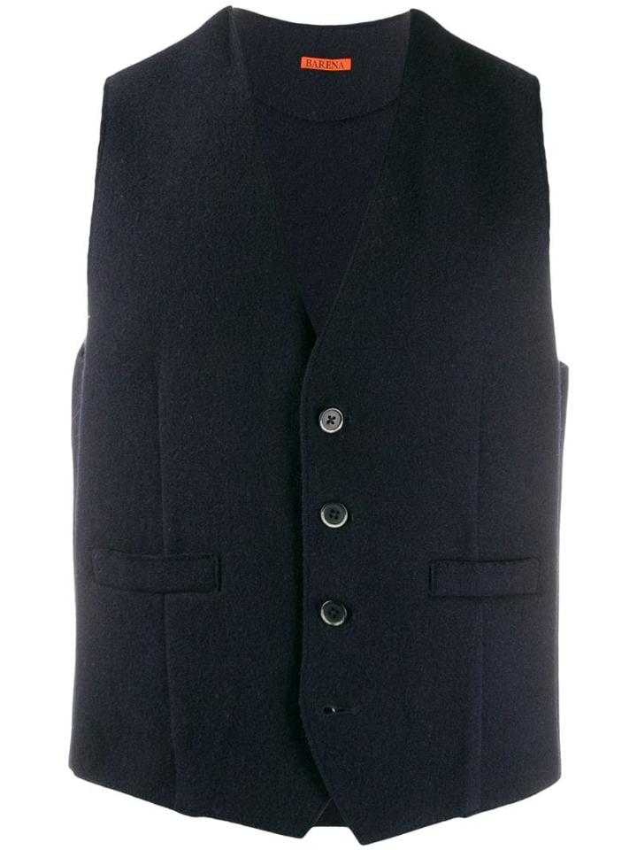 Barena Fitted Waistcoat - Blue