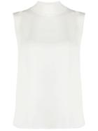 Theory Knitted Collar Tank Top - White