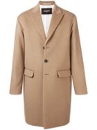 Dsquared2 Longsleeved Buttoned Up Coat - Nude & Neutrals
