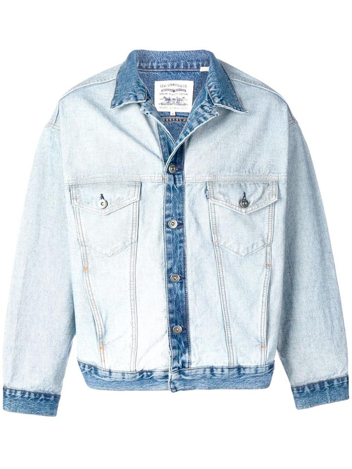 Levi's: Made & Crafted Two-tone Denim Jacket - Blue
