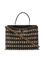 Carmina Campus Demie Braided Large Handbag - Brown