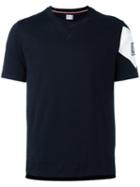 Moncler Gamme Bleu Arm Print T-shirt, Men's, Size: Large, Blue, Cotton/nylon