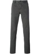 Incotex Slim Fit Trousers, Men's, Size: 35, Grey, Cotton/spandex/elastane