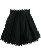 Zimmermann Allia High Waist Shorts - Black