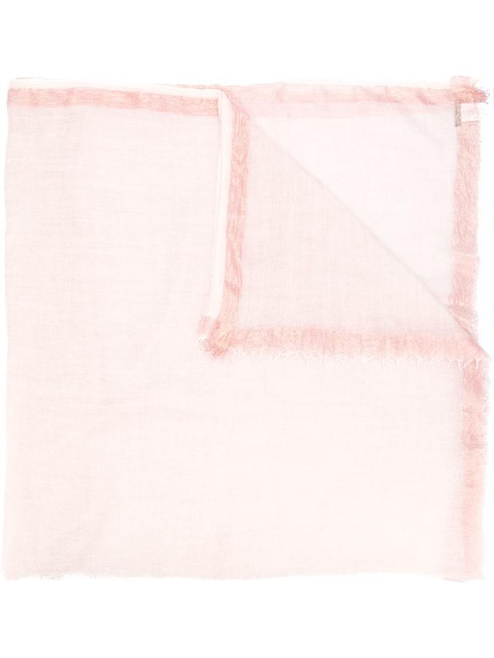 Faliero Sarti Fringed Scarf - Pink