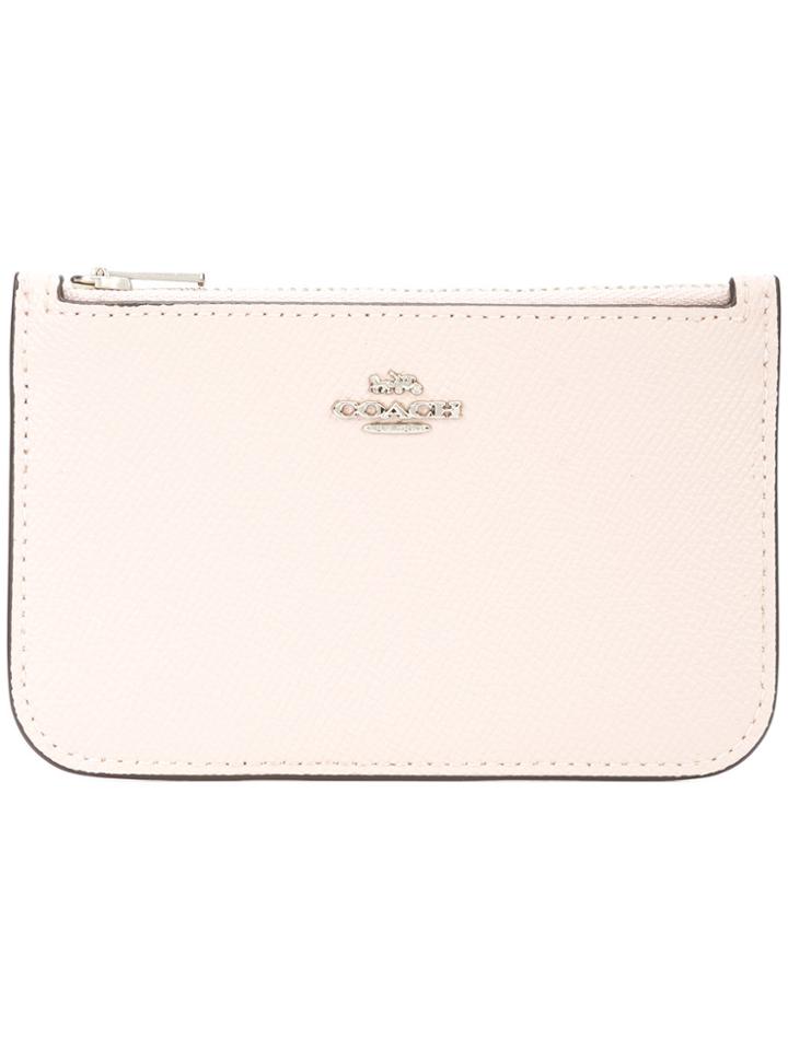 Coach Zip Card Holder - Nude & Neutrals