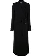 Ann Demeulemeester Long Line Coat - Black