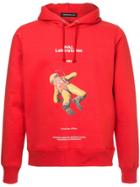 Undercover Graphic Print Hooded Sweatshirt - Red