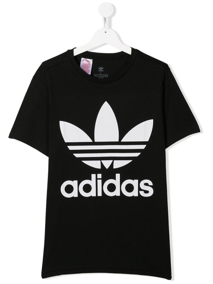Adidas Originals Kids Teen Trefoil Logo T-shirt - Black