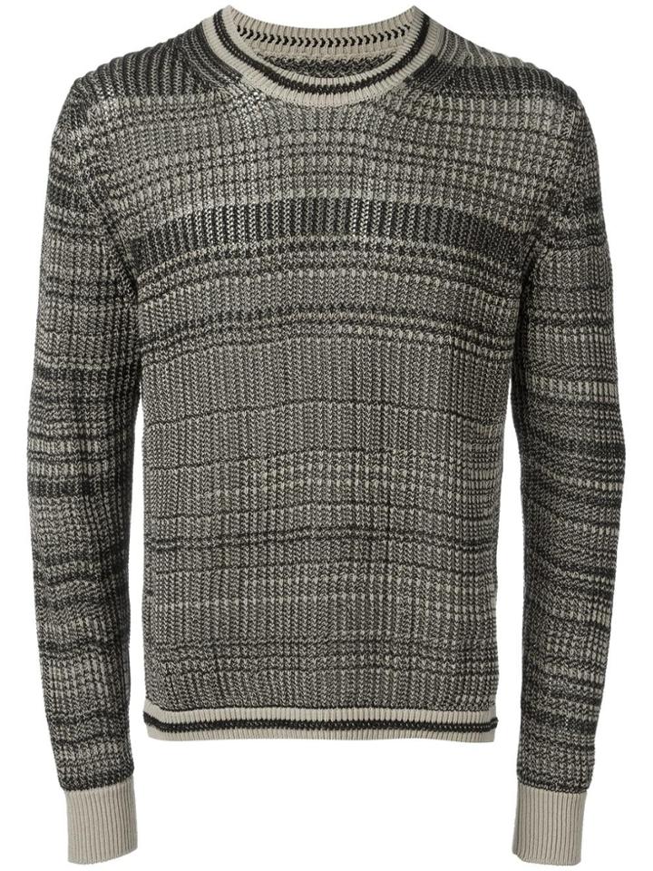 Maison Margiela Striped Knitted Jumper - Nude & Neutrals