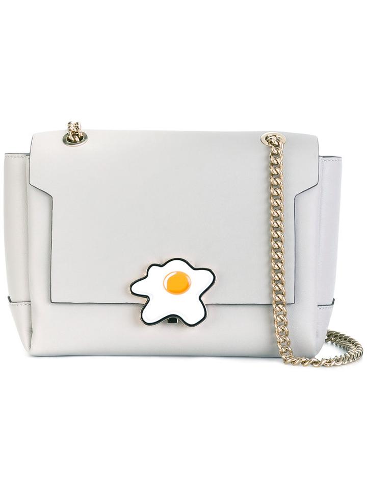 Anya Hindmarch Egg Lock 'bathhurst' Crossbody, Women's, Grey, Leather