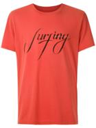 Osklen Vintage Surfing Type Print T-shirt - Orange