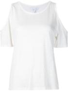 Derek Lam 10 Crosby Cut Out T-shirt, Women's, Size: M, White, Linen/flax