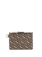 Burberry Tb Monogram Coin Case - Brown