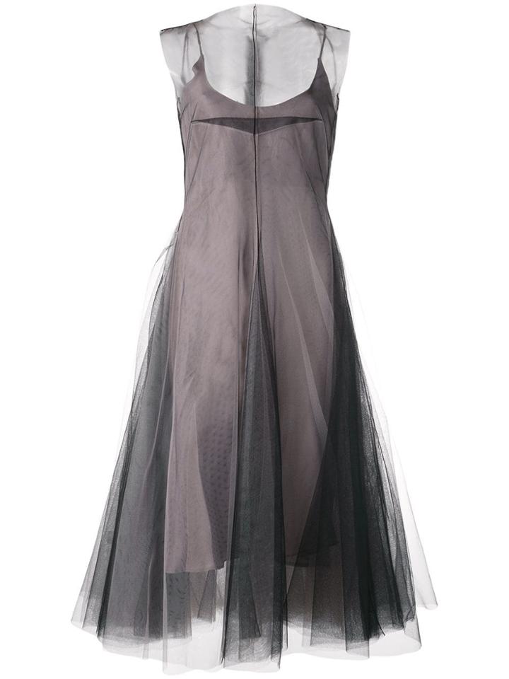 Marc Le Bihan Tulle Layer Midi Dress - Pink
