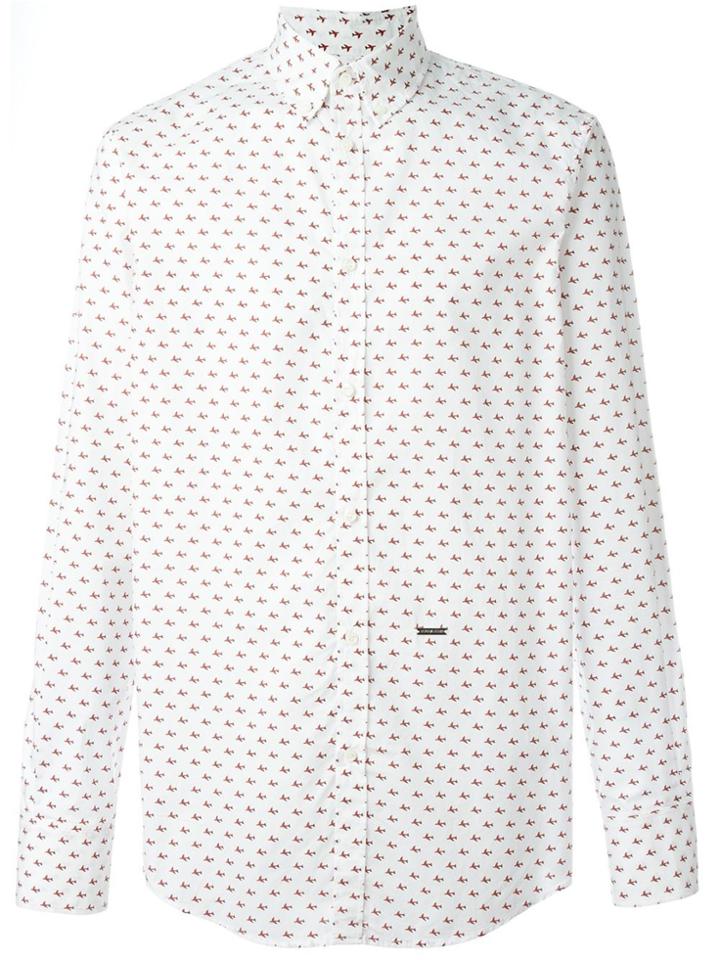 Dsquared2 Plane Print Shirt - White