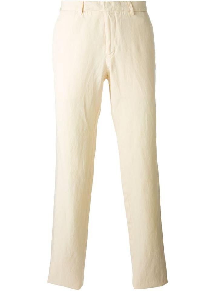 Fashion Clinic Timeless - Straight Legged Trousers - Men - Cotton/linen/flax/lyocell - 50, Nude/neutrals, Cotton/linen/flax/lyocell