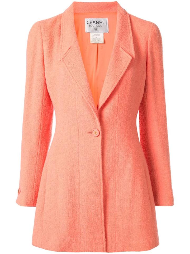 Chanel Pre-owned Long Sleeve Jacket - Orange