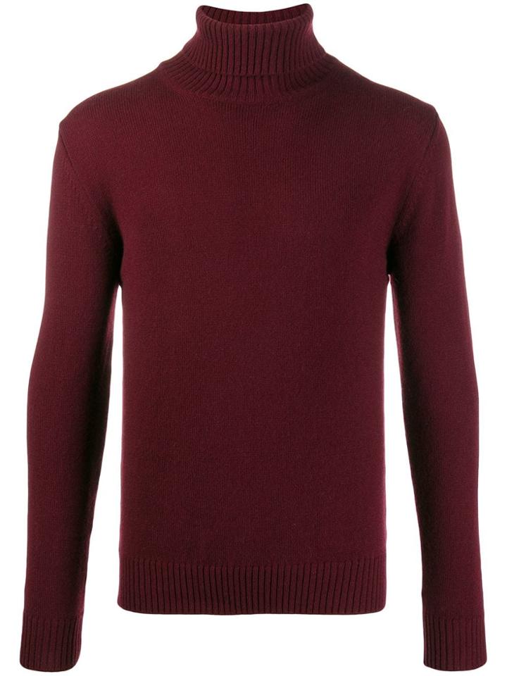 Dell'oglio Turtle Neck Sweater - Red
