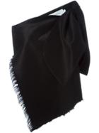 Marques Almeida One-shoulder Frayed Denim Top