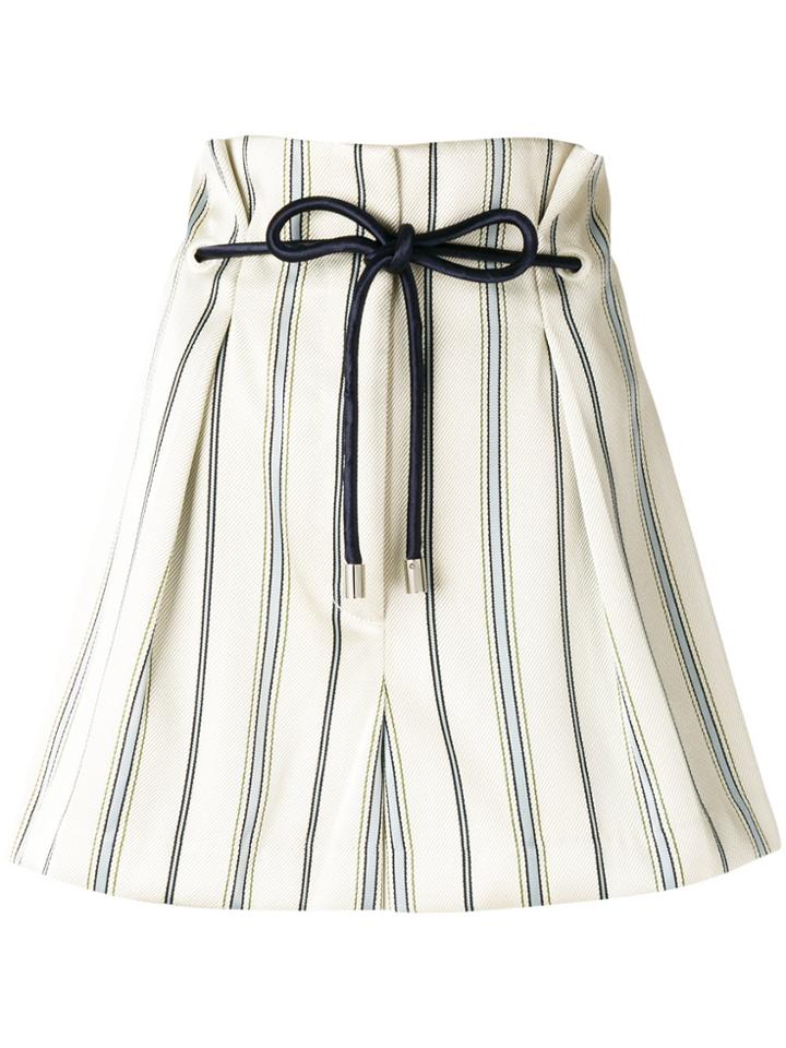 3.1 Phillip Lim Tailored Striped Shorts - Nude & Neutrals