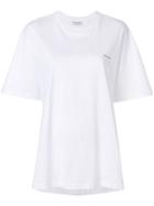 Balenciaga Logo Printed Cocoon T-shirt - White
