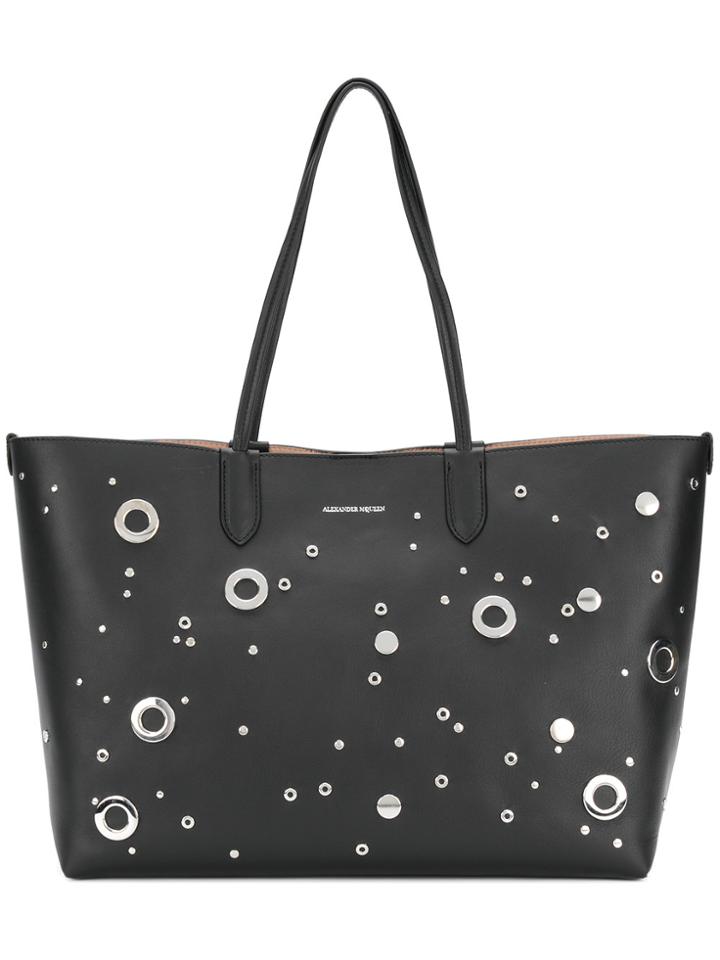 Alexander Mcqueen Medium Shopper Tote - Black