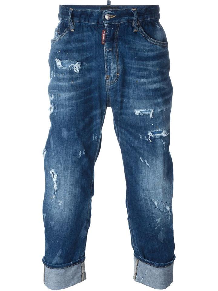 Dsquared2 Big Brother Jeans, Men's, Size: 48, Blue, Cotton/spandex/elastane/polyester
